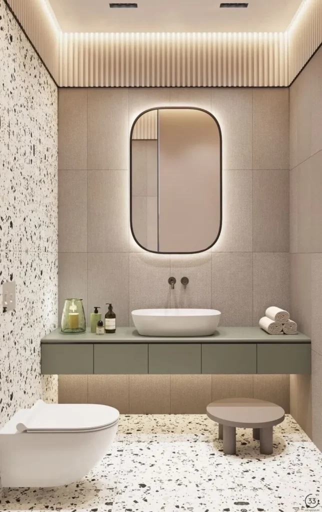 Gương kính trang trí nhà vệ sinh, thi công gương TPHCM uy tín